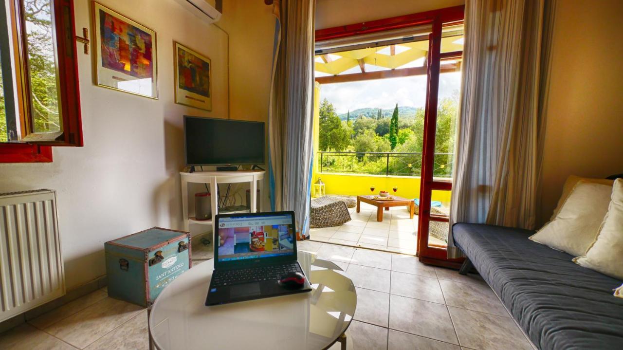 Zen Stone House Villa Agios Georgios Pagon Bagian luar foto
